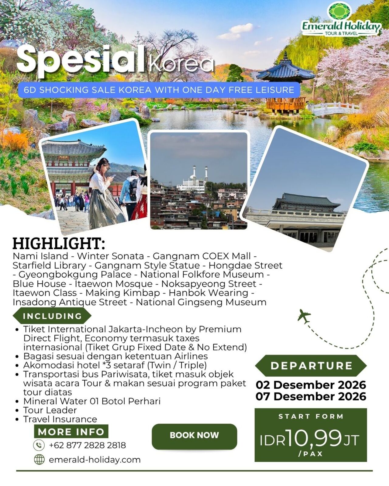 (6D SHOCKING SALE KOREA WITH ONE DAY FREE LEISURE)